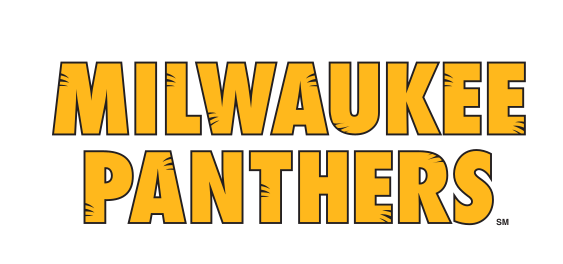 MILWAUKEE PANTHERS wordmark, gold/silver variant, cell 22