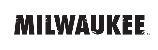 MILWAUKEE wordmark, black variant, cell 30