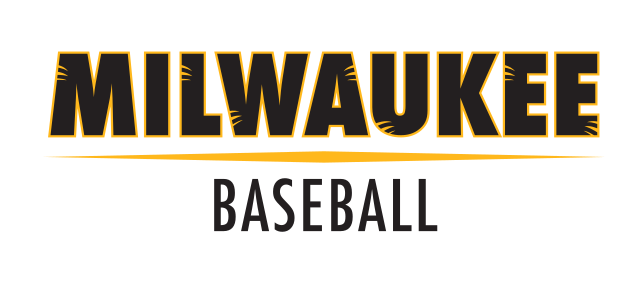MILWAUKEE BASEBALL sport mark, black/gold variant, cell 36