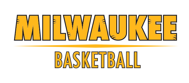 MILWAUKEE BASKETBALL sport mark, gold/black variant, cell 37