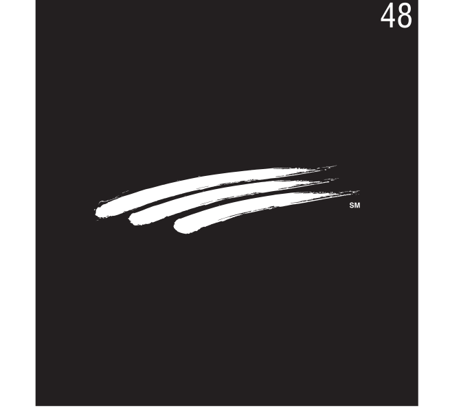 Claw marks, white on black variant, cell 48