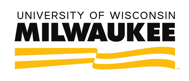 University of Wisconsin Milwaukee primary mark, black/gold variant, cell 54