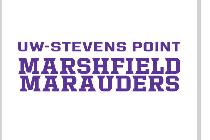UW-Stevens Point Marshfield Marauders wordmark, full color variant, cell 104