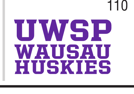 UWSP Wausau Huskies wordmark, full color variant, cell 110