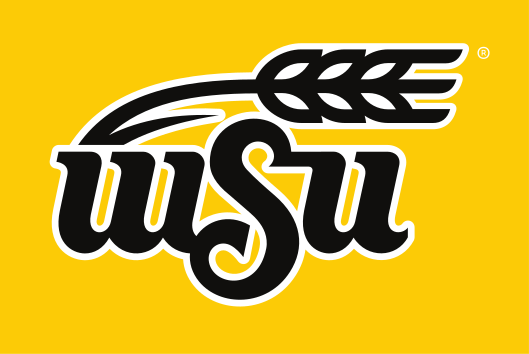 wSu institutional logo, black and white on yellow variant, cell 30