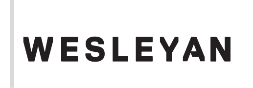 Wesleyan wordmark, black variant, cell 19