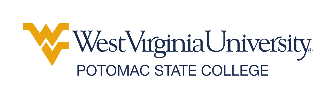 West Virginia University Potomac State College wordmark, gold/blue variant, cell 3