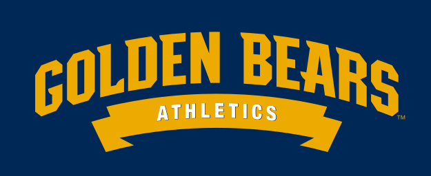 Golden Bears Athletics wordmark, gold/navy on navy variant, cell 11