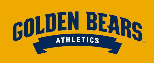 Golden Bears Athletics wordmark, navy/gold on gold variant, cell 12