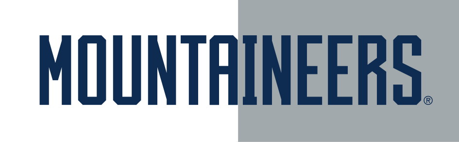 Mountaineers wordmark, blue variant, cell 8