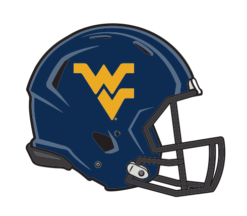 helmet, navy with gold WV, 3/4 view variant, cell 18