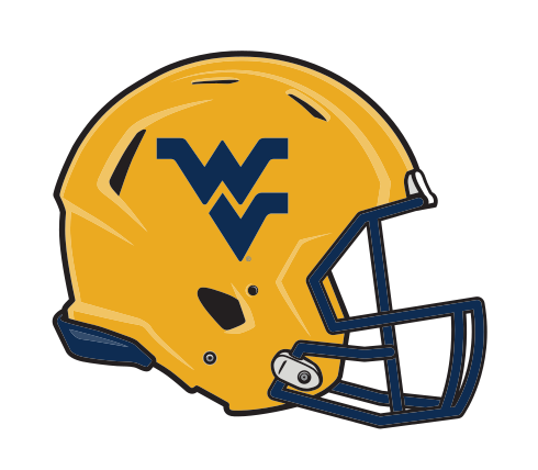 helmet, gold with navy WV, 3/4 view variant, cell 19