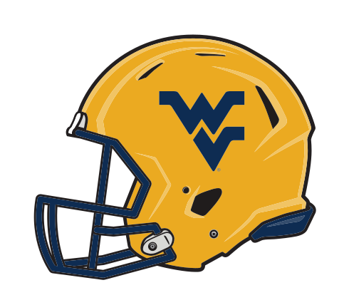 helmet, gold with navy WV, side view variant, cell 22