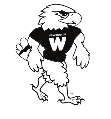 Mascot logo, black outline variant, cell 23