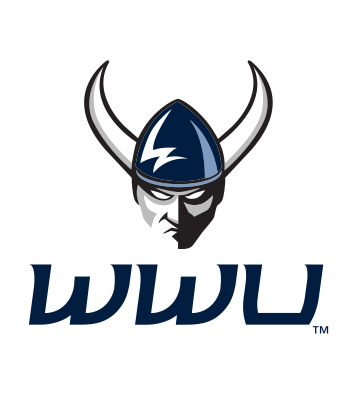 WWU secondary mark, color on white variant, cell 5