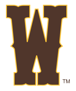 W lettermark, brown with gold outline variant