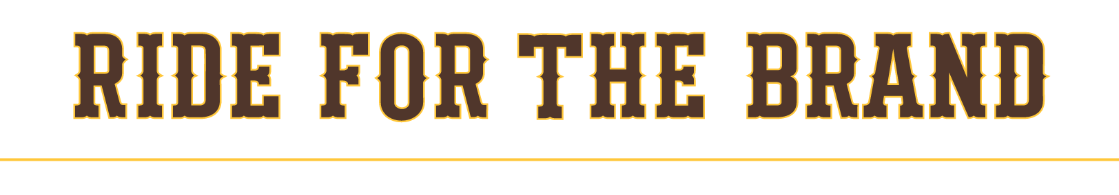 RIDE FOR THE BRAND, color variant