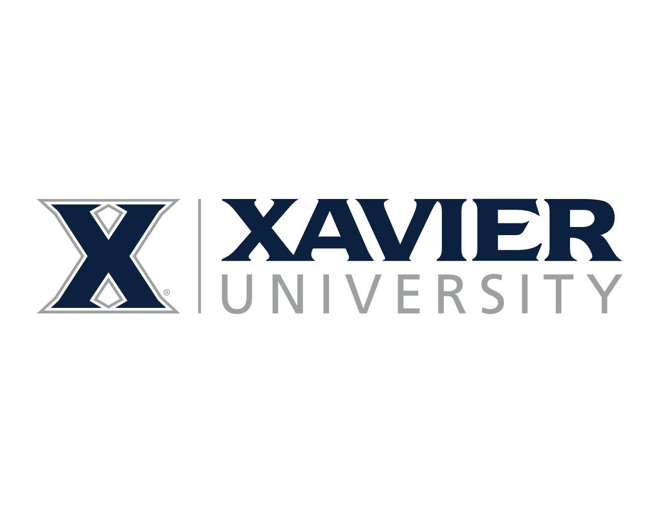 university signature, horizontal blue/grey on white variant, cell 7