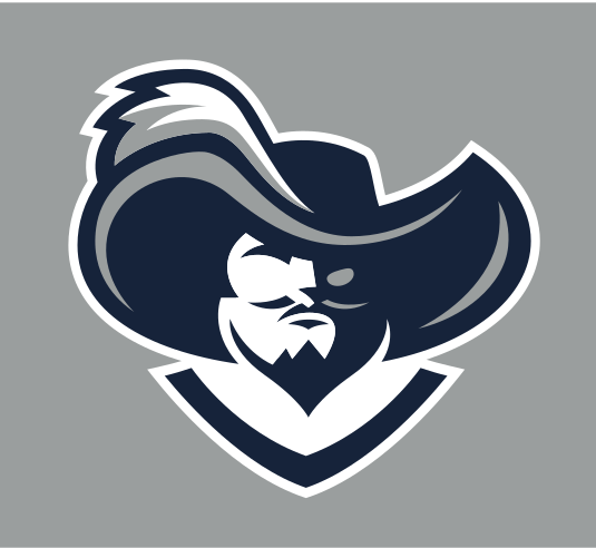 mascot head, blue and grey on grey variant, cell 35