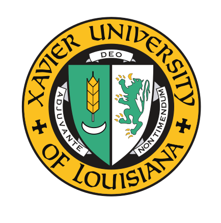 Xavier University of Louisiana seal, color variant, cell 9