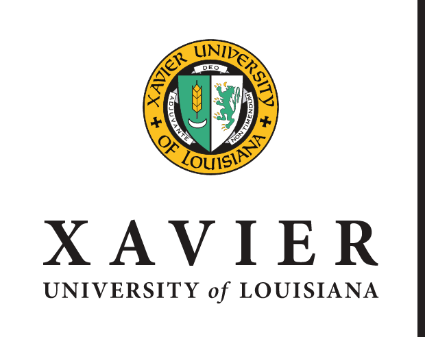 Xavier University of Louisiana primary logo, full color variant, cell 1