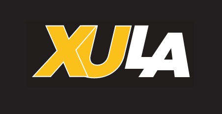 XULA wordmark, reverse full color variant, cell 16