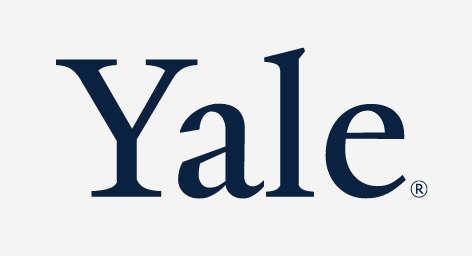 Yale wordmark, serif, navy variant