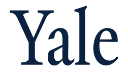 Yale wordmark, distorted variant