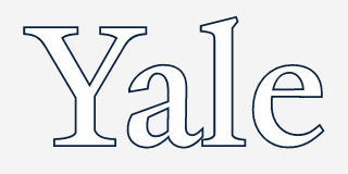 Yale wordmark, outline variant