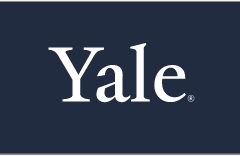 Yale wordmark, white variant
