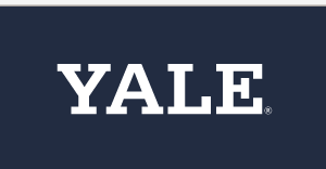 YALE wordmark, white variant