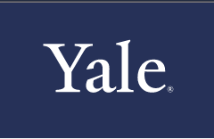 Yale wordmark, white variant