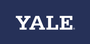 YALE wordmark, white variant