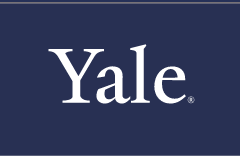 Yale wordmark, white variant