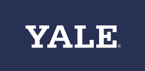 YALE wordmark, white variant