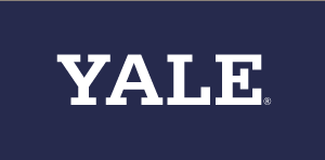 YALE wordmark, white variant