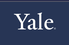 Yale wordmark, white variant