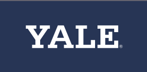 YALE wordmark, white variant