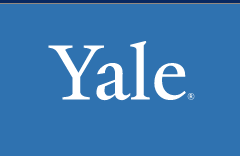 Yale wordmark, white variant