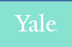 Yale wordmark, white variant