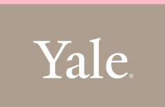 Yale wordmark, white variant