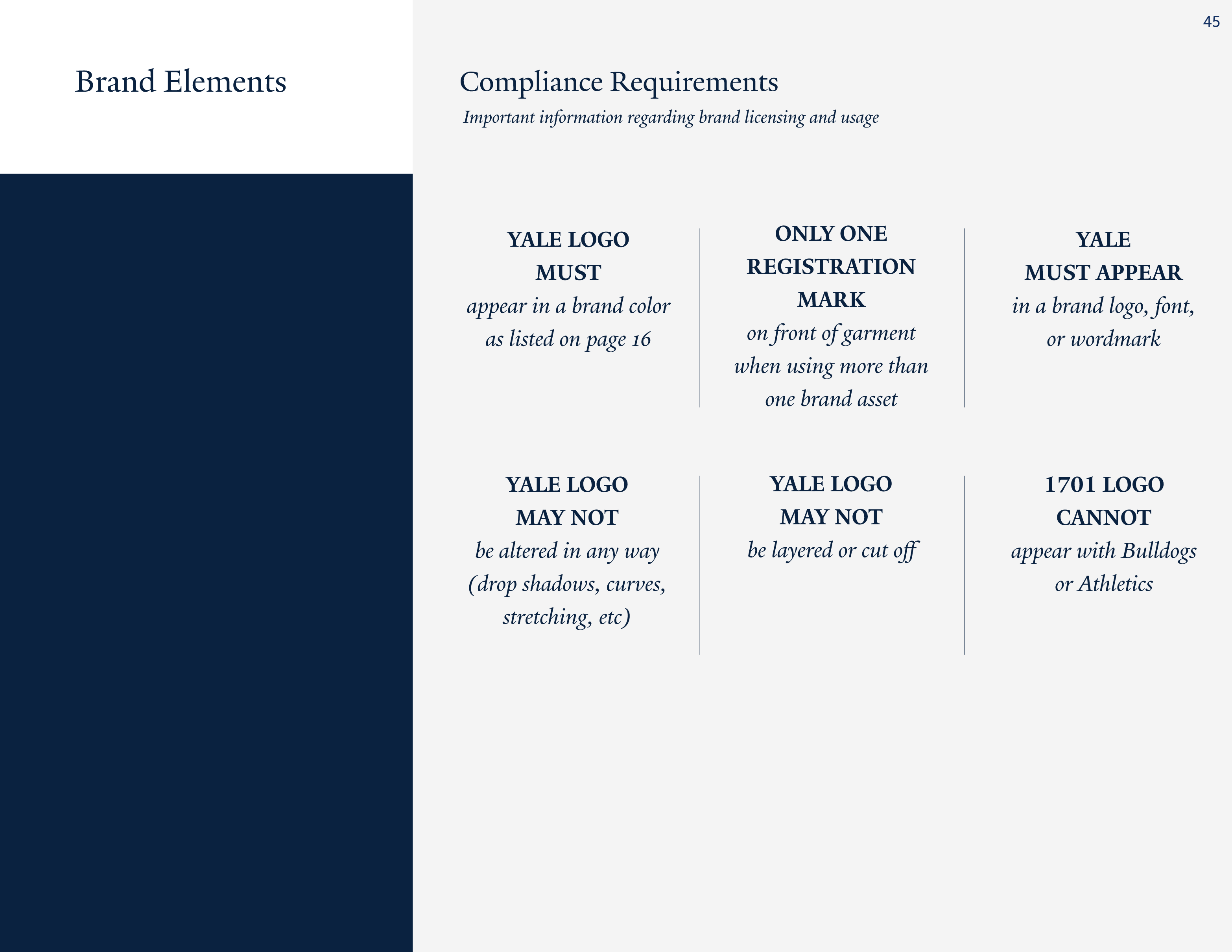 Full Page Guideline Sheet, Standard variant