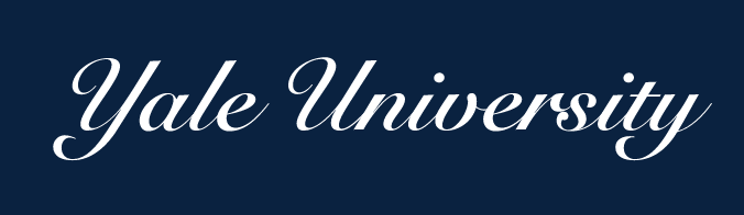 Yale University Script, White on PMS 289 variant