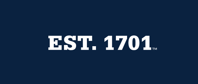 EST. 1701, White on PMS 289 variant
