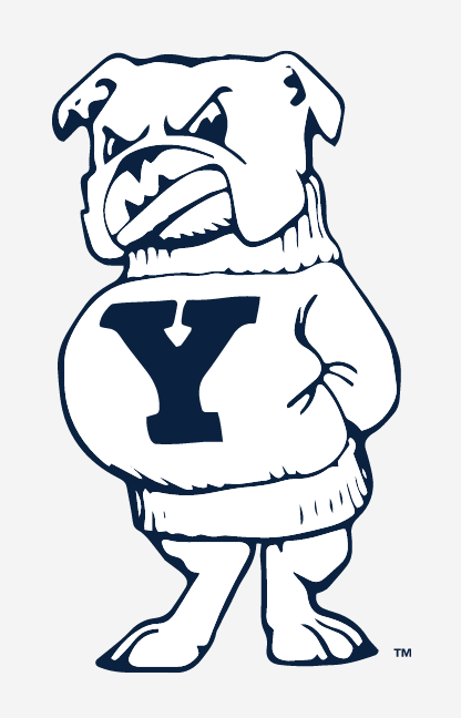 Yale Bulldog standing, 1940's vintage icon variant