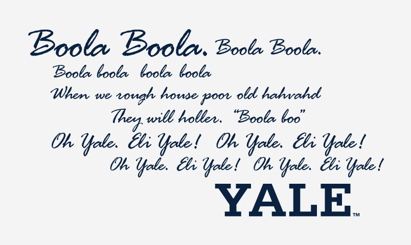 Boola Boola script, vintage wordmark variant