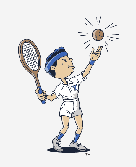 Yale mascot, tennis variant