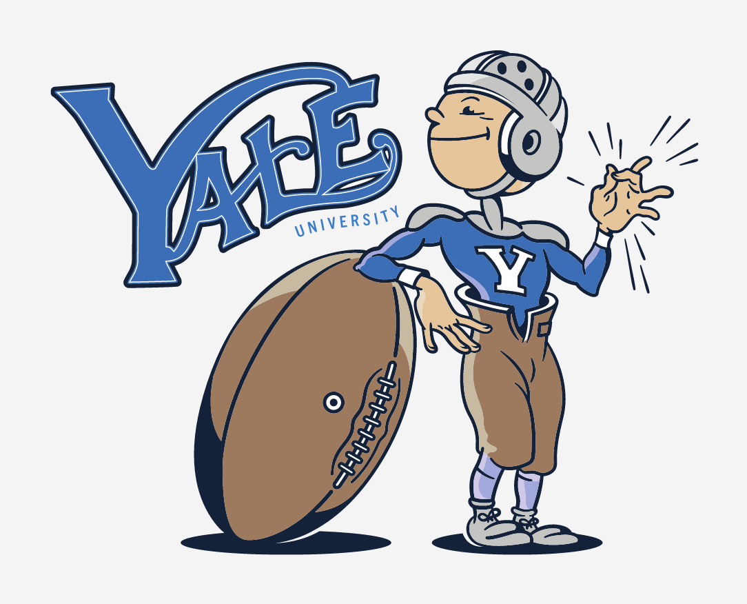 Yale University, mascot with football variant