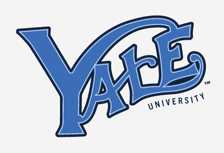 Yale University, light blue with dark blue outline variant