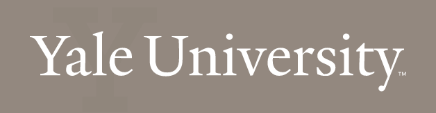 Yale University Serif, White on PMS Warm Gray 7 variant